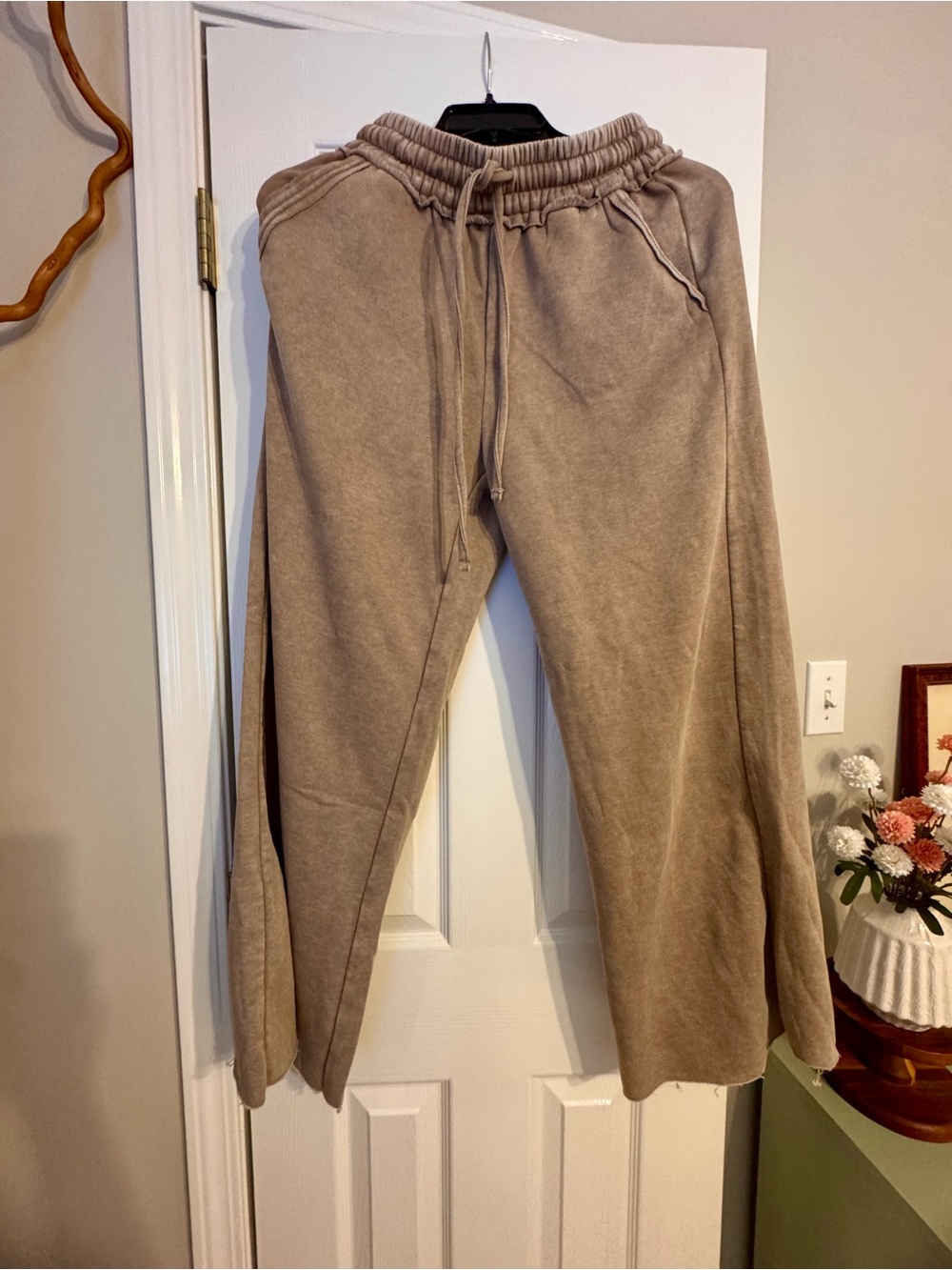 Women’s Zenana Taupe Drawstring Sweatpants